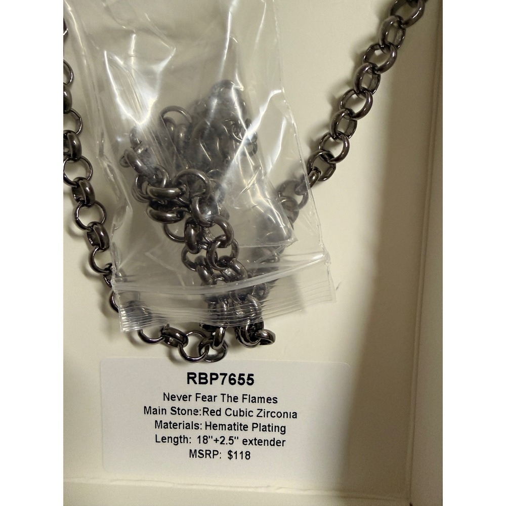 Bomb Party Reign Villain Collection Never Fear The Flames Necklace RBP7655 - Picture 2 of 3